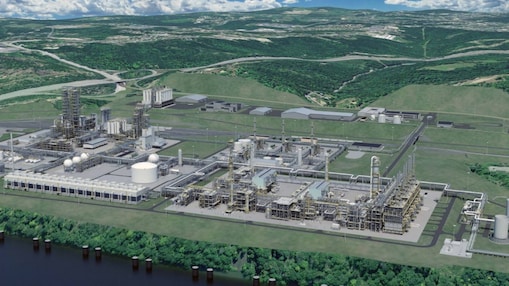 Digital rendering of Shell Polymer's polyethylene plant in Monaca, PA.