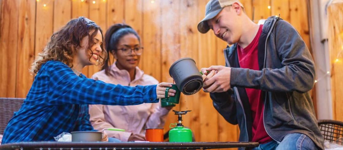 Friends enjoying the outdoors 