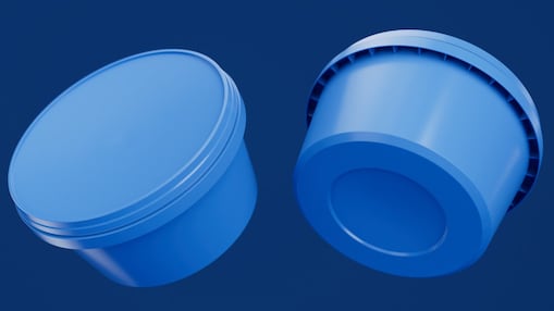 3D depiction of pails