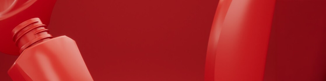 3D depiction of cosmetic packaging