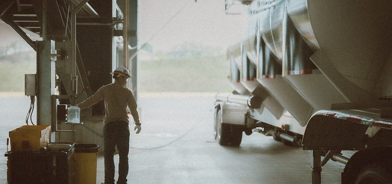 Blown film machinery at the plant