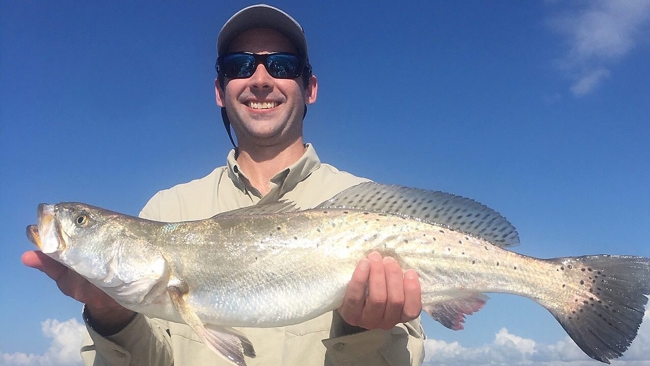 Vincent Kubeczka holding big fish