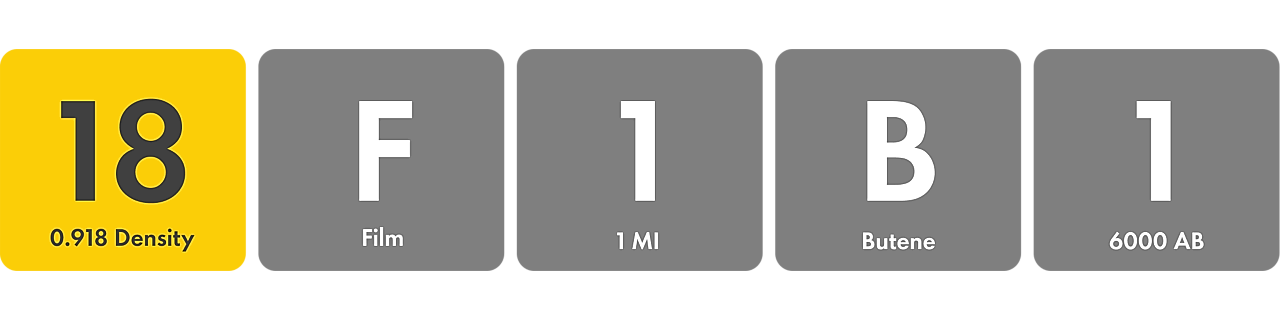 Graphic displaying “18F1B1.” “18” is highlighted.