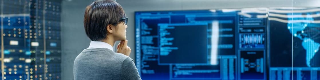 Industrial polymer supplier reviewing logistics data