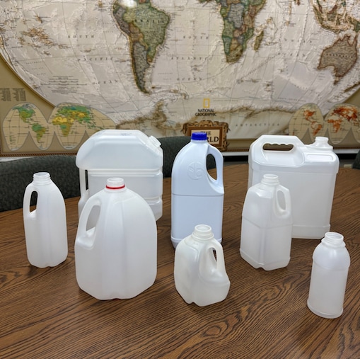 Milk jugs