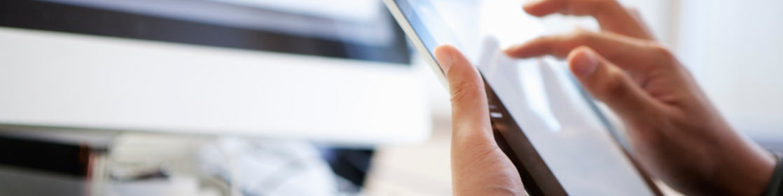 Person using GPS technology