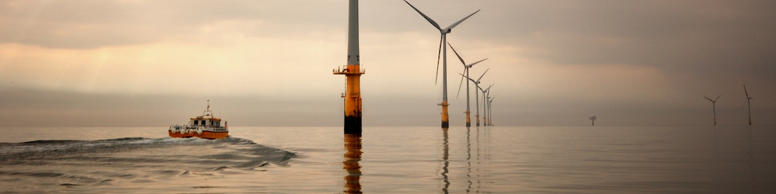 Windmills in sea