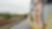 Road viwe and female face banner on vehicle