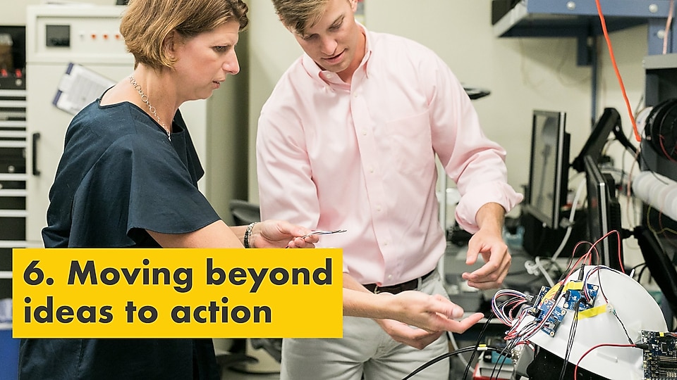 Reason number six – moving beyond ideas to action. Julie Ferland and team member at Shell TechWorks. 