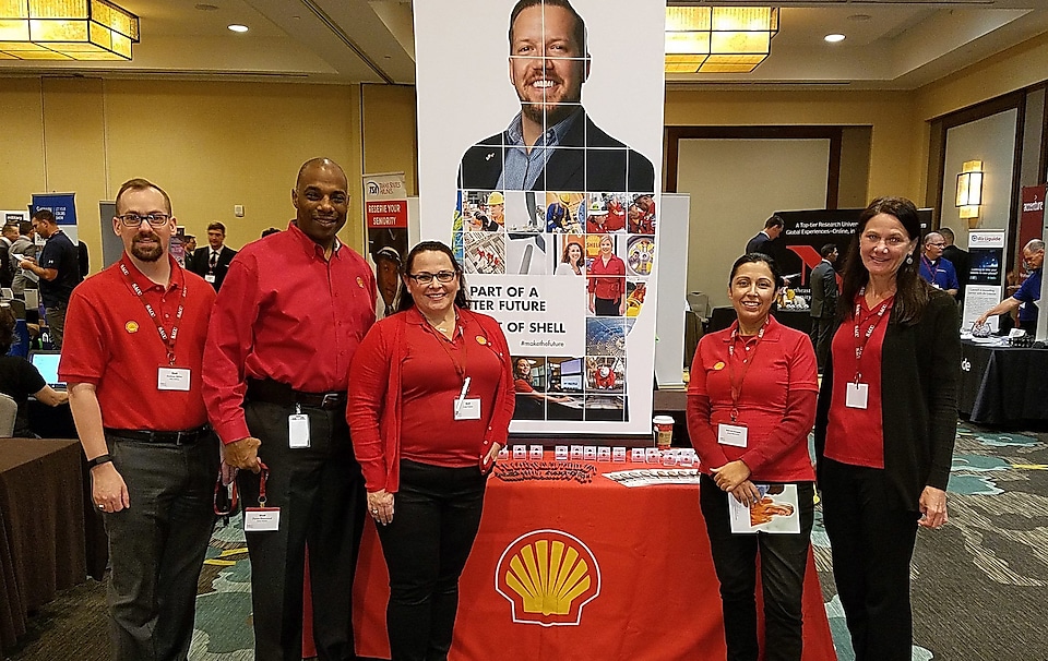 Shell representatives at various recruiting conferences