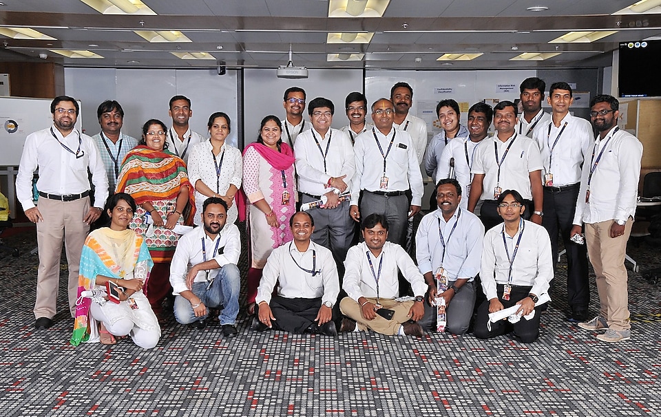 Subapriya Guruprasad in team photo at the Ethics & Compliance event