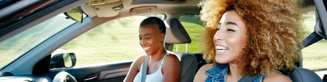 Car driver and passenger