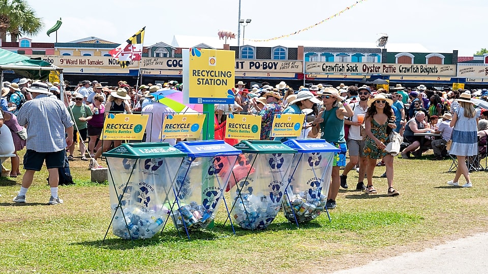 A Shell recycling state at Jazz Fest 2022