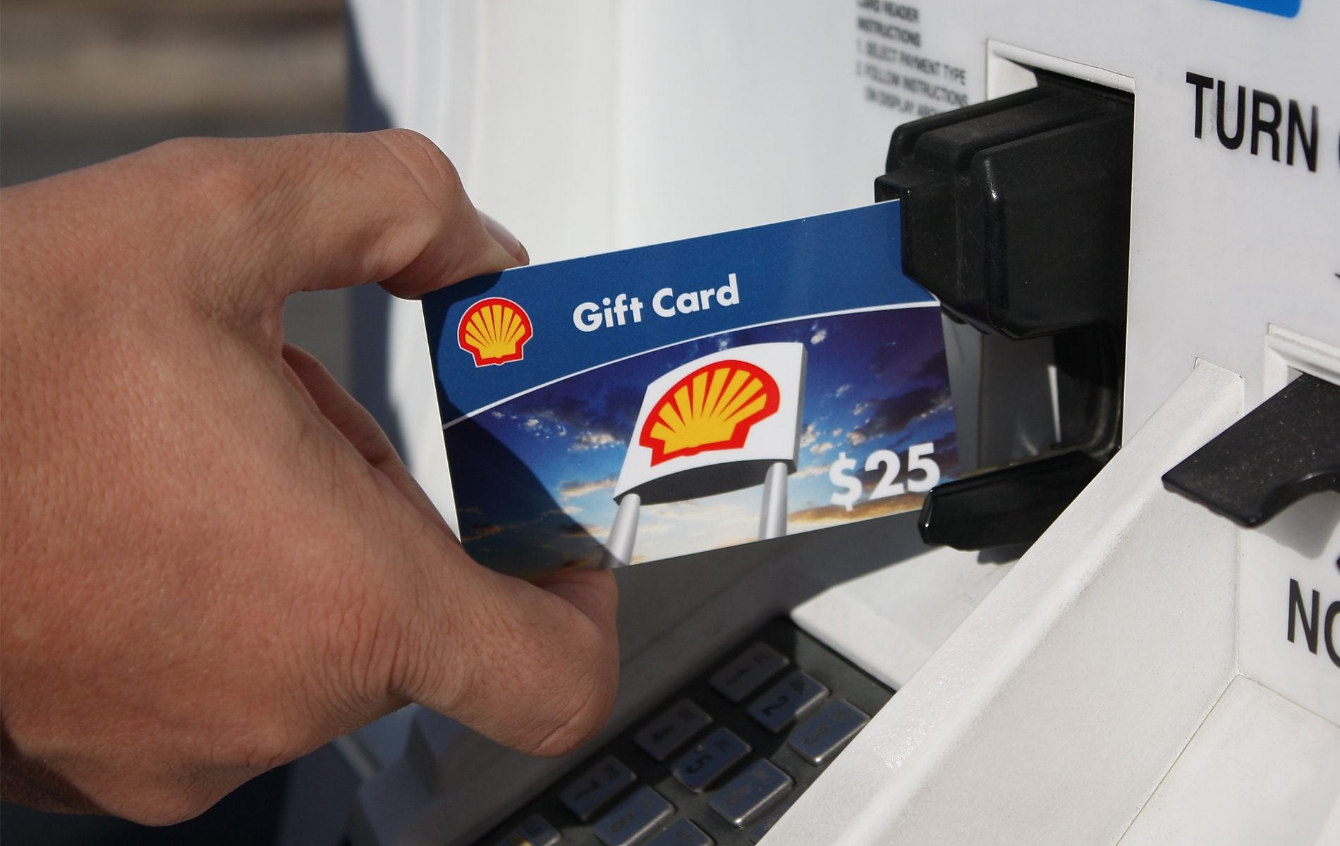 using shell gift card
