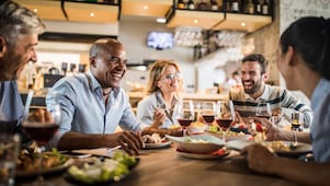 Woman using digital tablet at the cafe