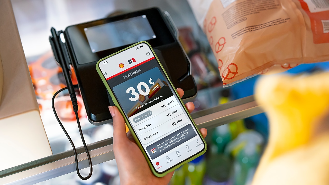 Shell Forecourt Payment Loyalty Biker