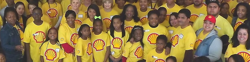 Shell oil volunteers are active in the community